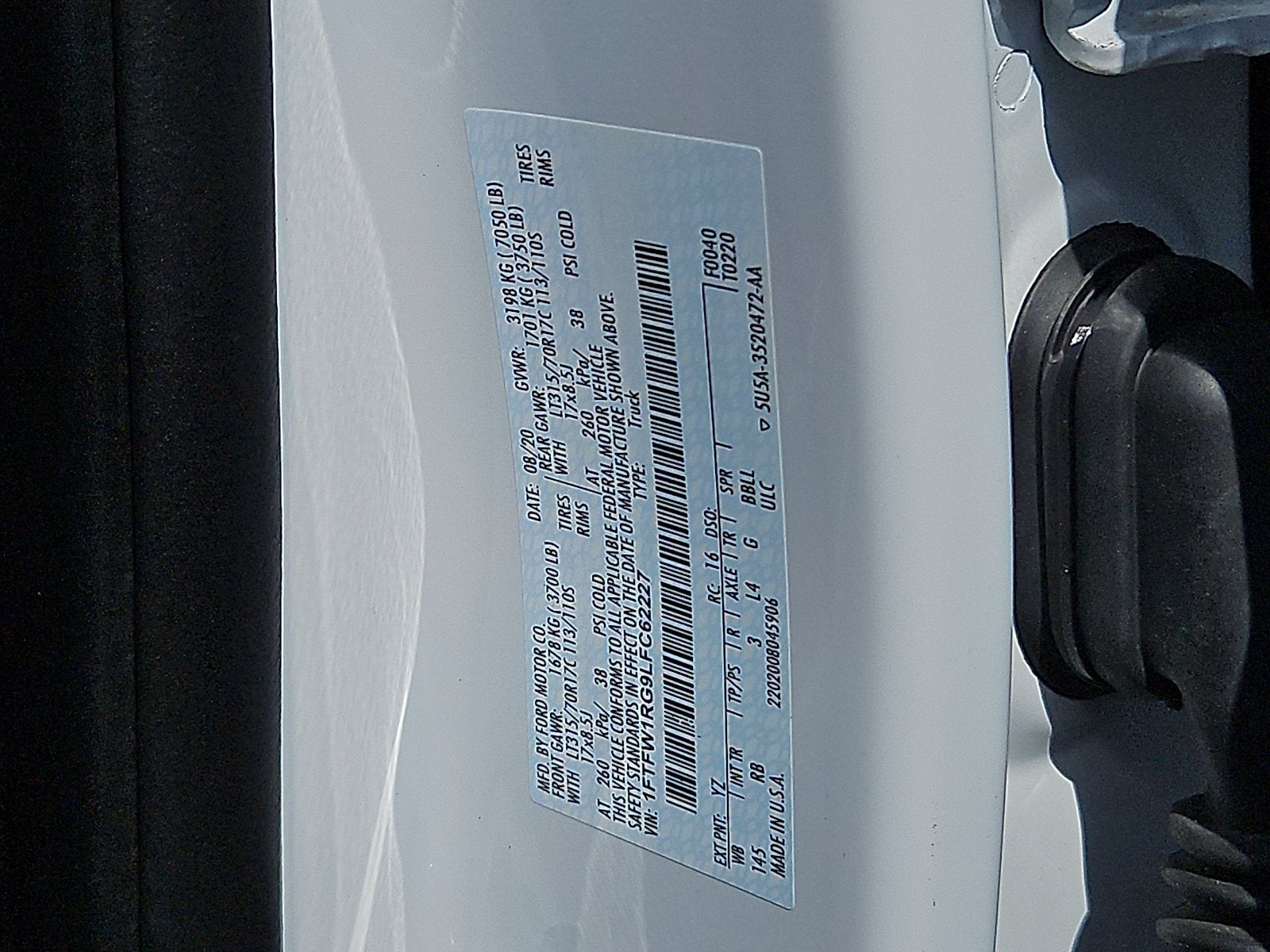 2020 Ford F-150 Raptor