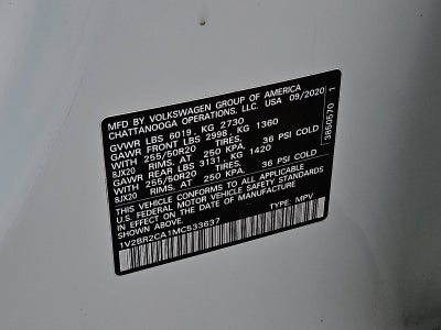 2021 Volkswagen Atlas 3.6L V6 SEL