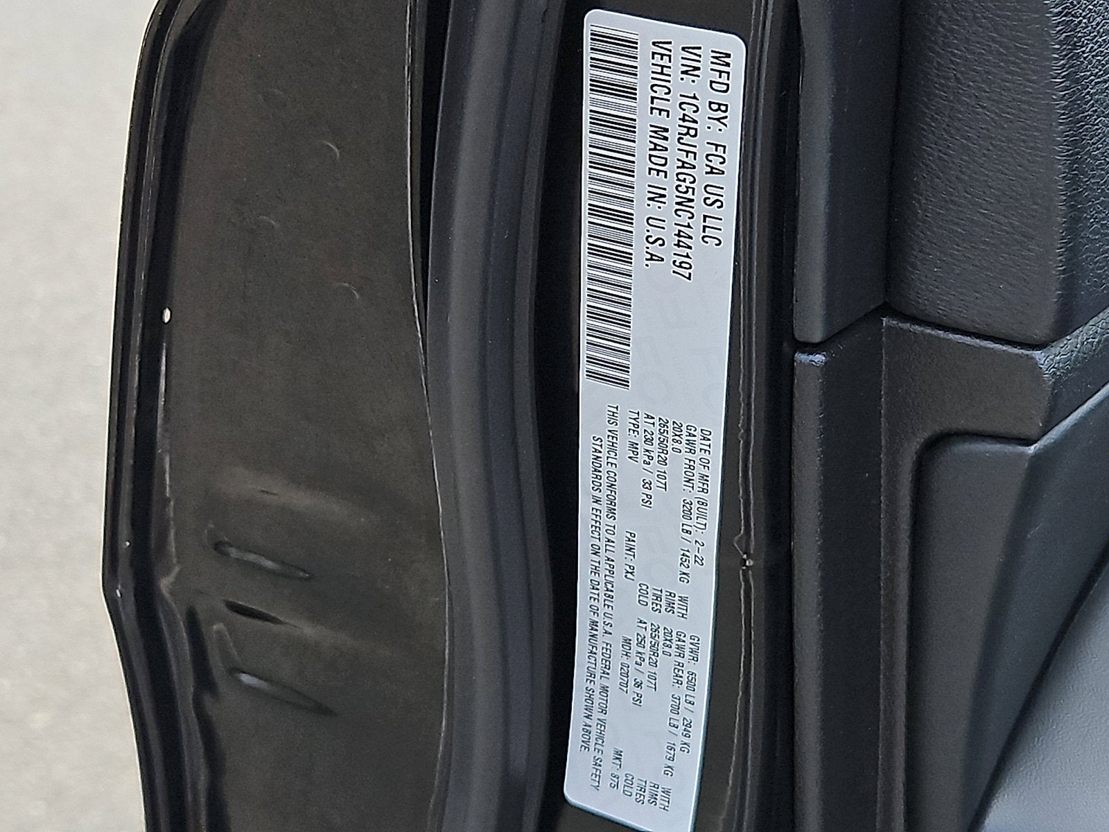 2022 Jeep Grand Cherokee WK Laredo X