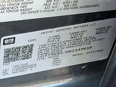 2022 GMC Sierra 1500 Limited Crew Cab Short Box 4-Wheel Drive AT4