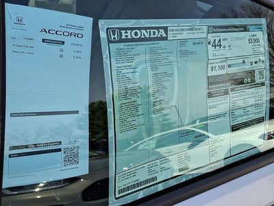 2026 Honda Accord Hybrid Sport-L Sedan