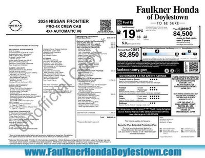 2024 Nissan Frontier Crew Cab 4x4 PRO-4X