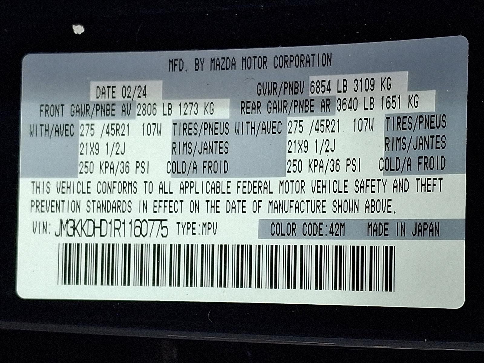 2024 Mazda Mazda CX-90 3.3 Turbo Premium AWD