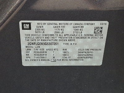 2016 Chevrolet Equinox LTZ
