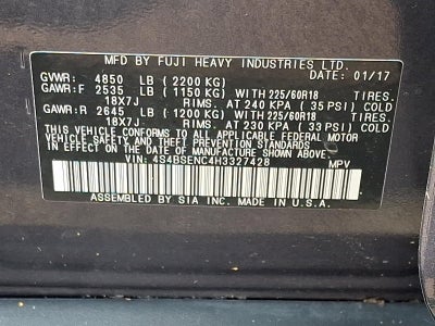 2017 Subaru Outback 3.6R Limited