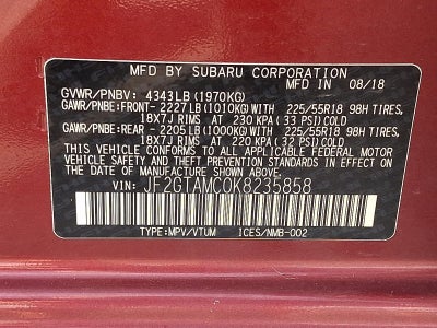 2019 Subaru Crosstrek 2.0i Limited CVT