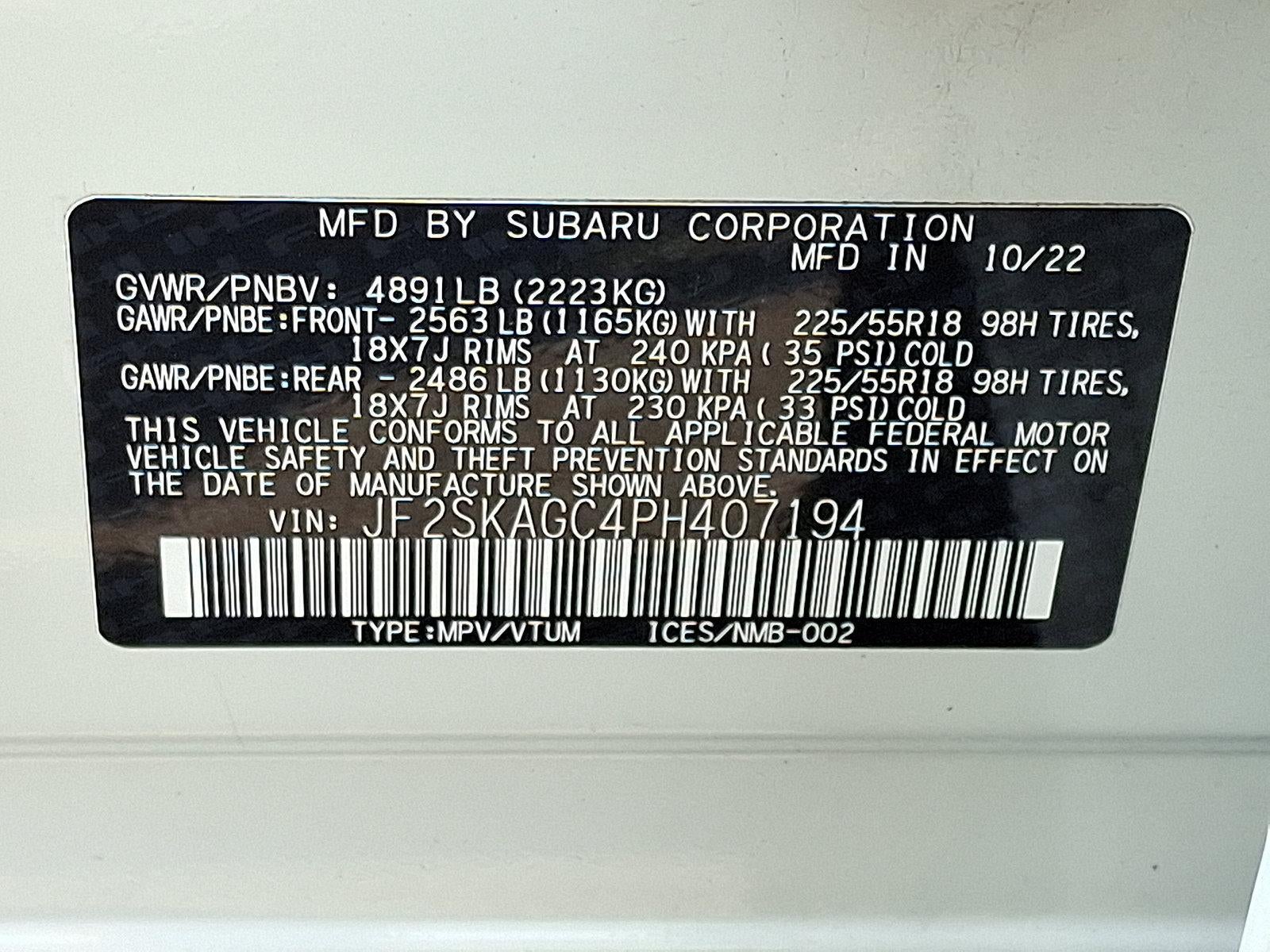 2023 Subaru Forester Sport CVT