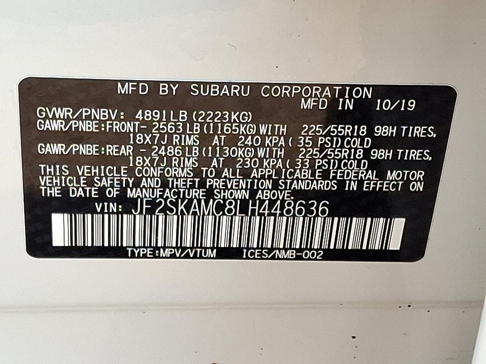 2020 Subaru Forester Sport CVT