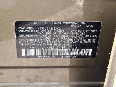 2023 Subaru Forester Wilderness CVT