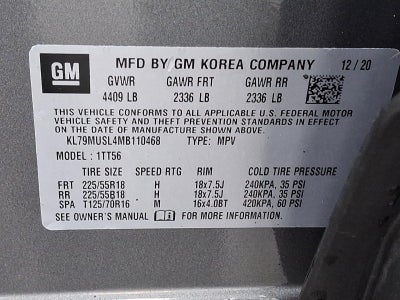 2021 Chevrolet Trailblazer AWD 4dr RS