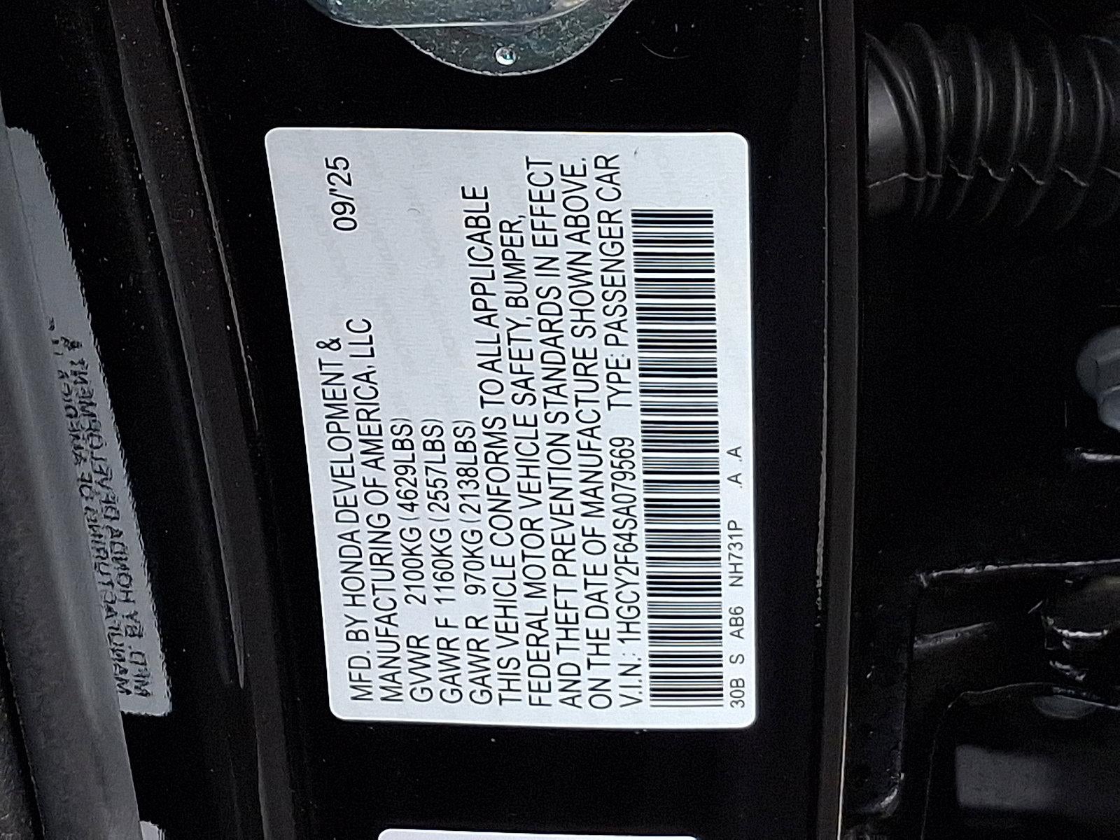 2025 Honda Accord Hybrid EX-L Sedan