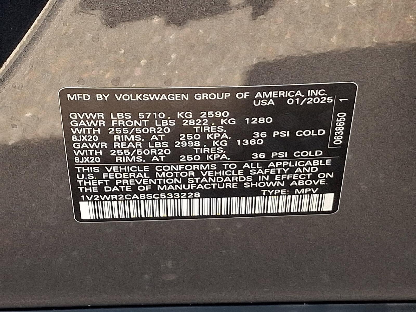 2025 Volkswagen Atlas 2.0T SE w/Technology FWD