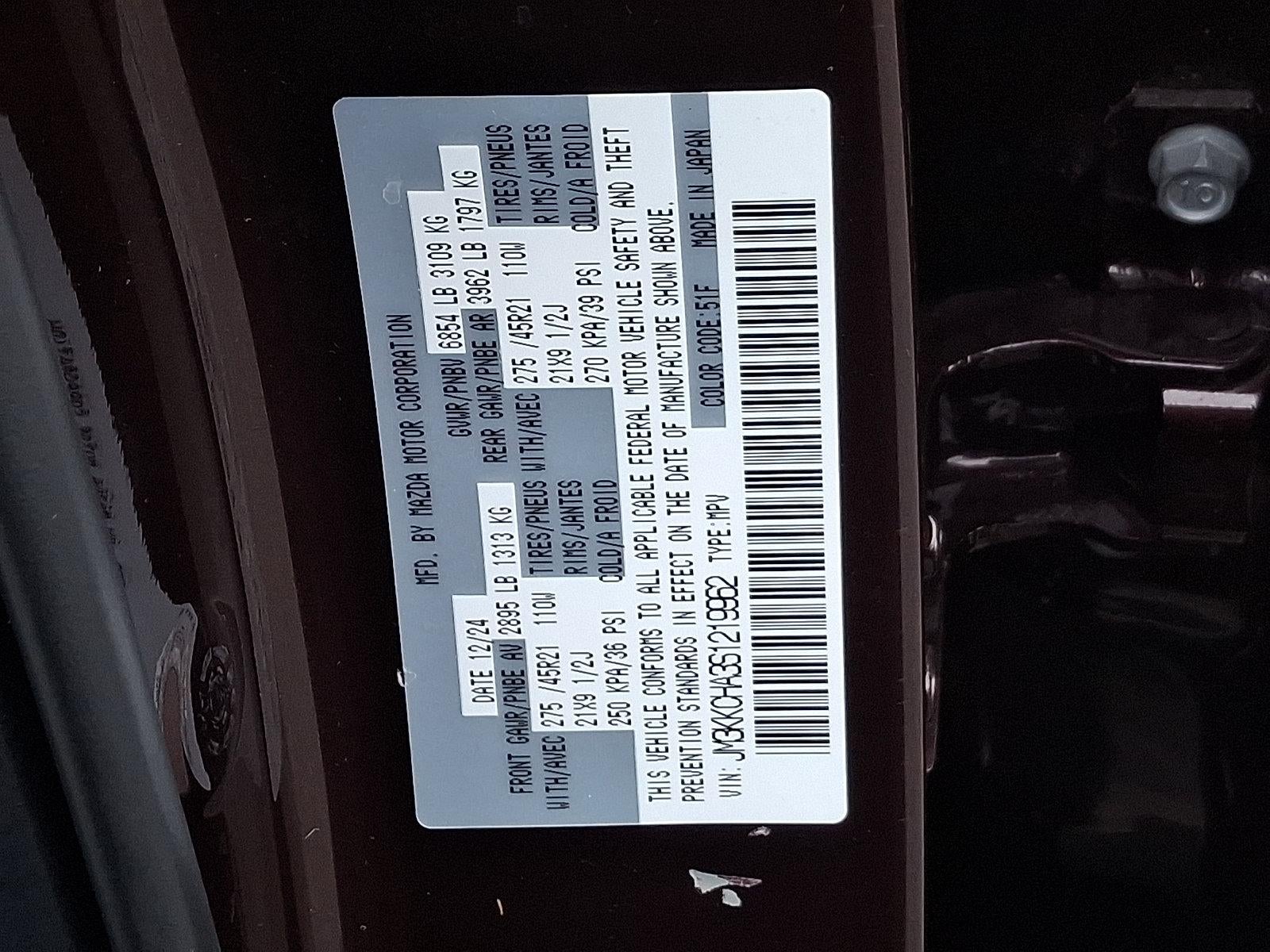 2025 Mazda Mazda CX-90 PHEV Premium Sport AWD