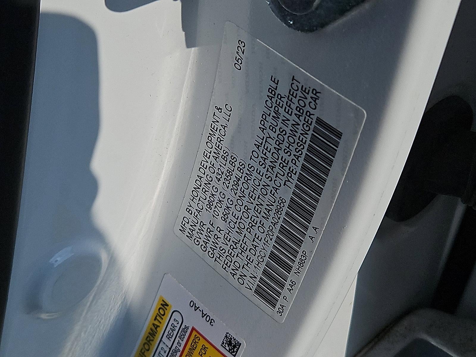 2023 Honda Accord Sedan LX CVT