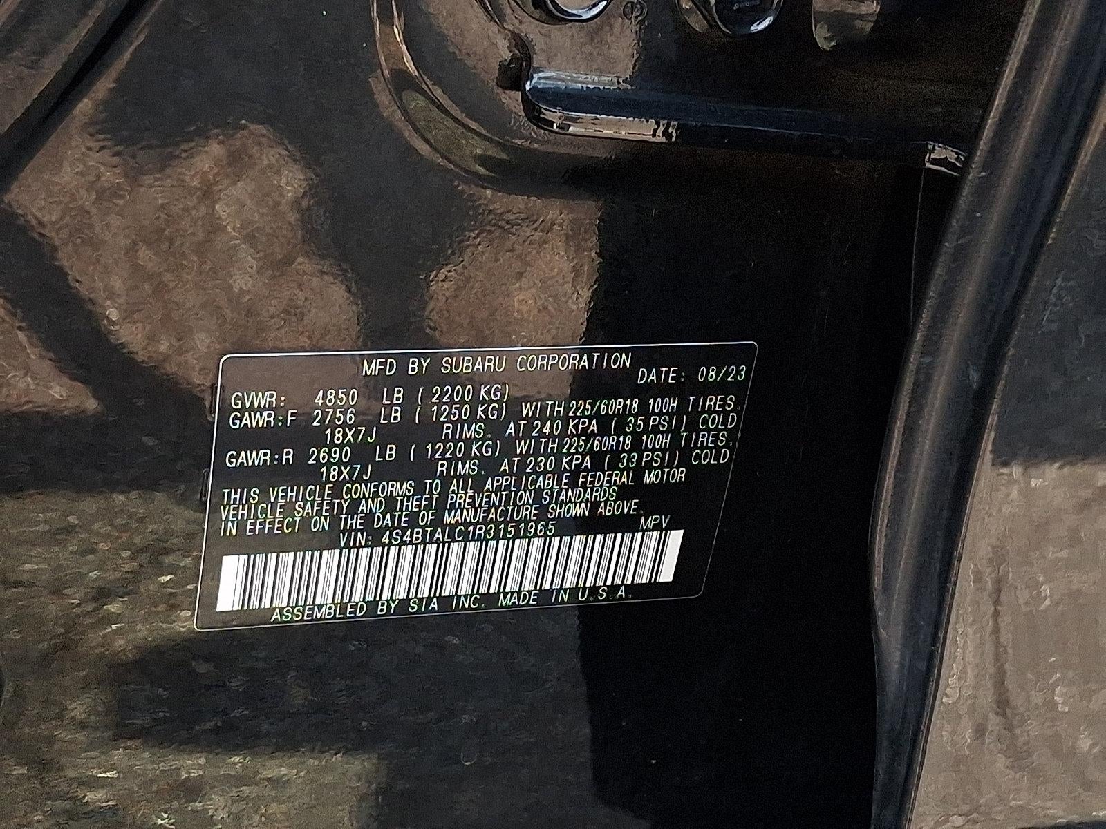 2024 Subaru Outback Onyx Edition AWD