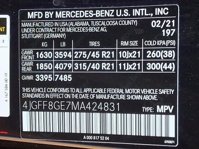 2021 Mercedes-Benz GLS GLS 580 4MATIC® SUV