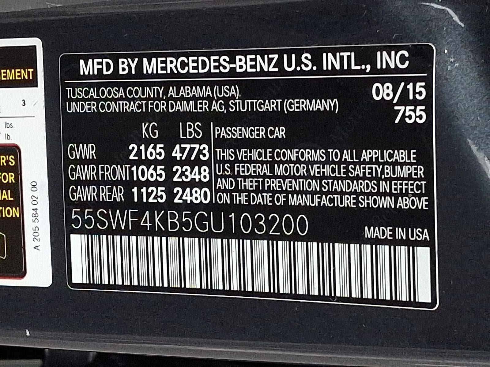 2016 Mercedes-Benz C-Class C 300 4MATIC® Sport Sedan