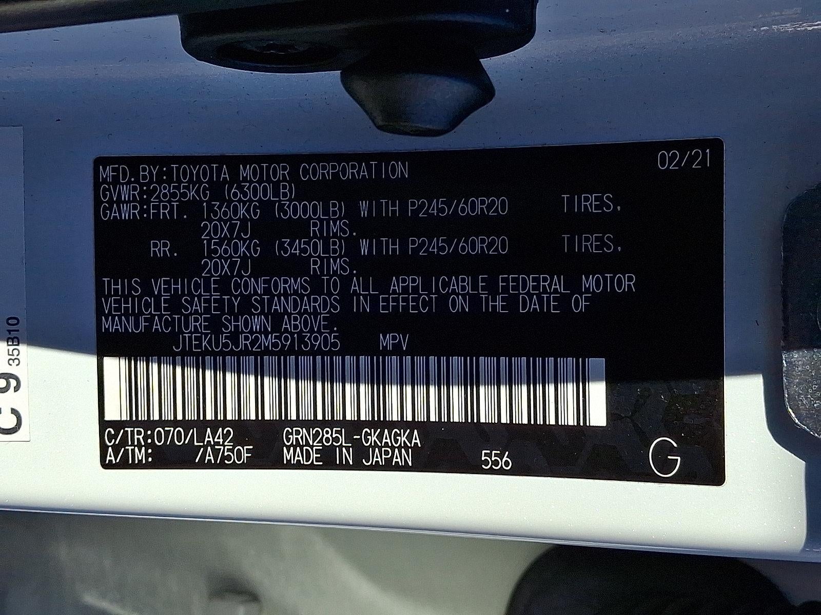 2021 Toyota 4Runner Limited 4WD (Natl)