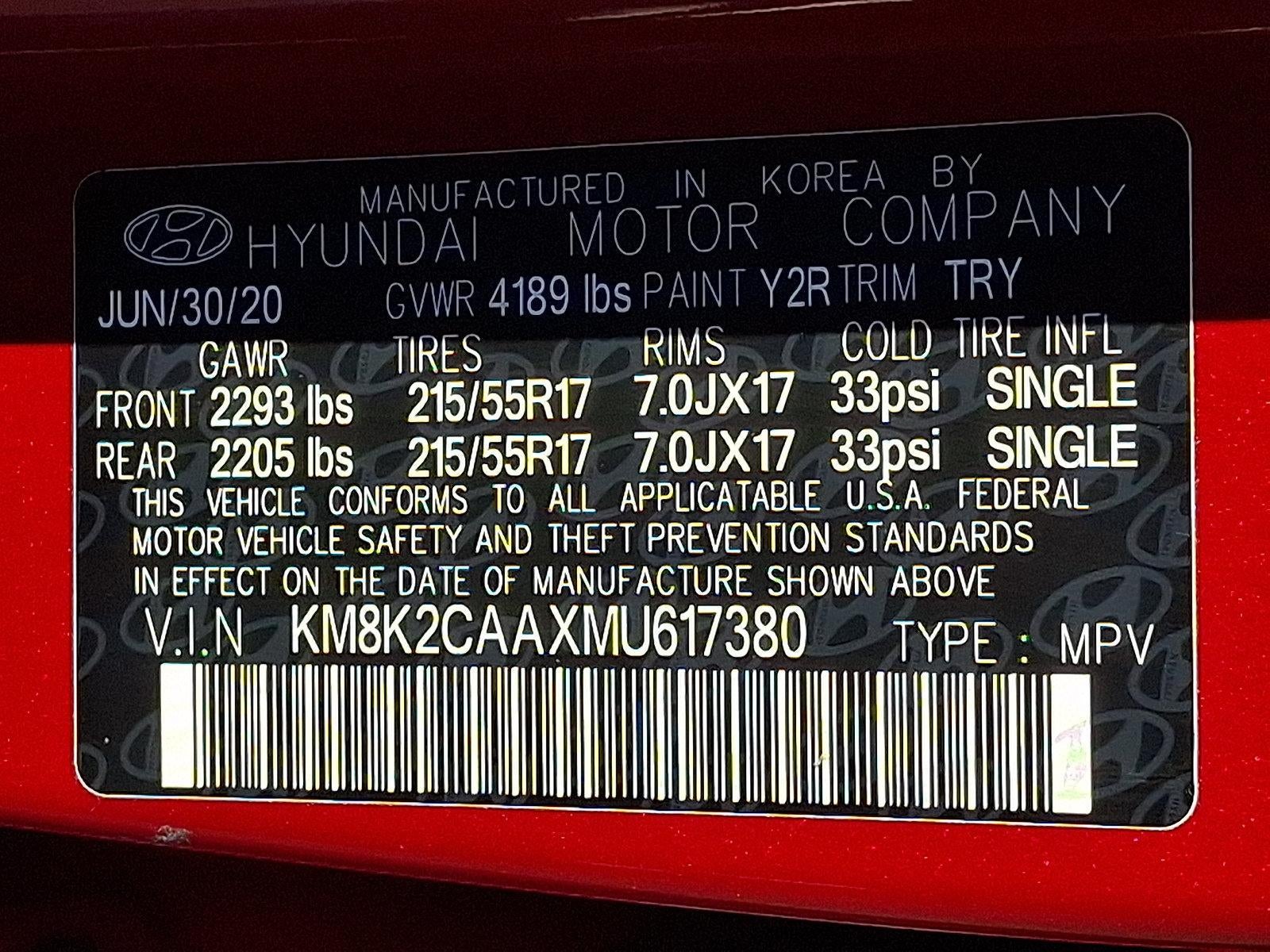 2021 Hyundai KONA SEL Auto AWD