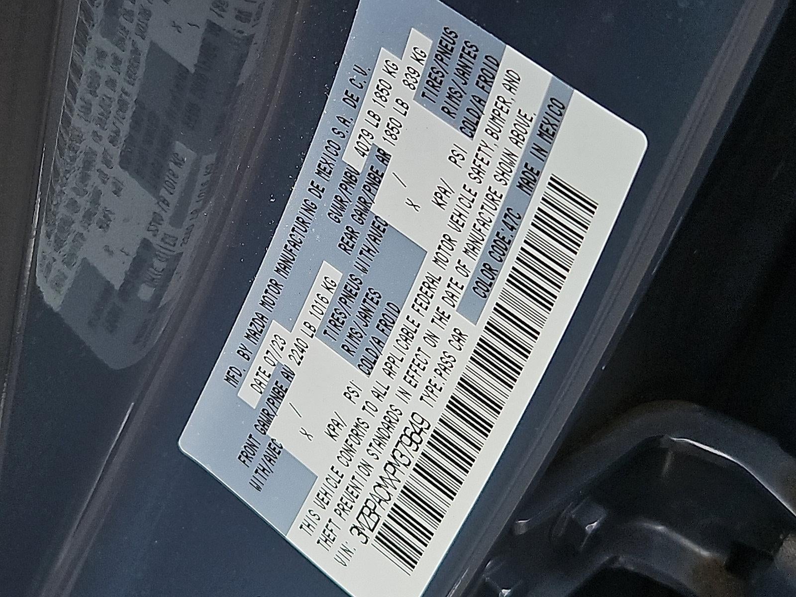2023 Mazda Mazda3 Sedan 2.5 S Carbon Edition FWD