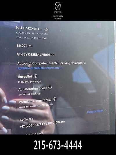 2020 Tesla Model 3 Long Range AWD