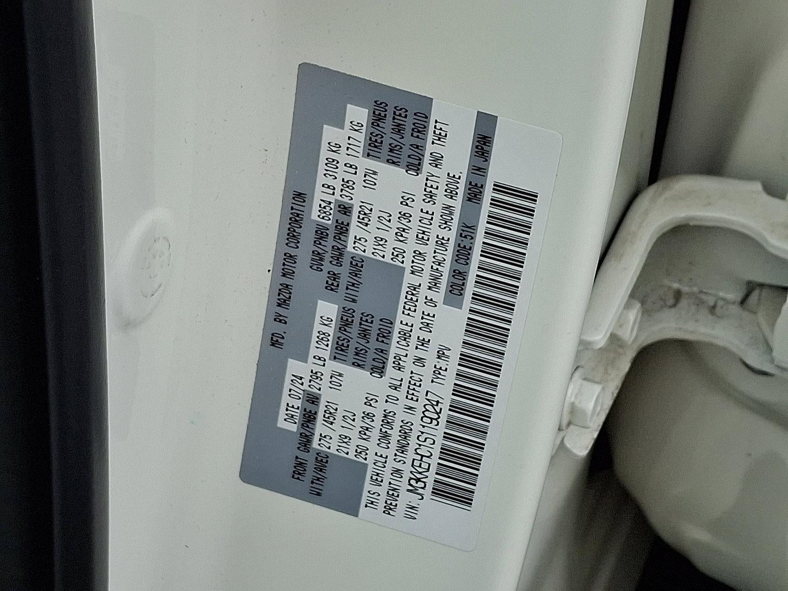 2025 Mazda Mazda CX-90 3.3 Turbo S Premium Plus AWD