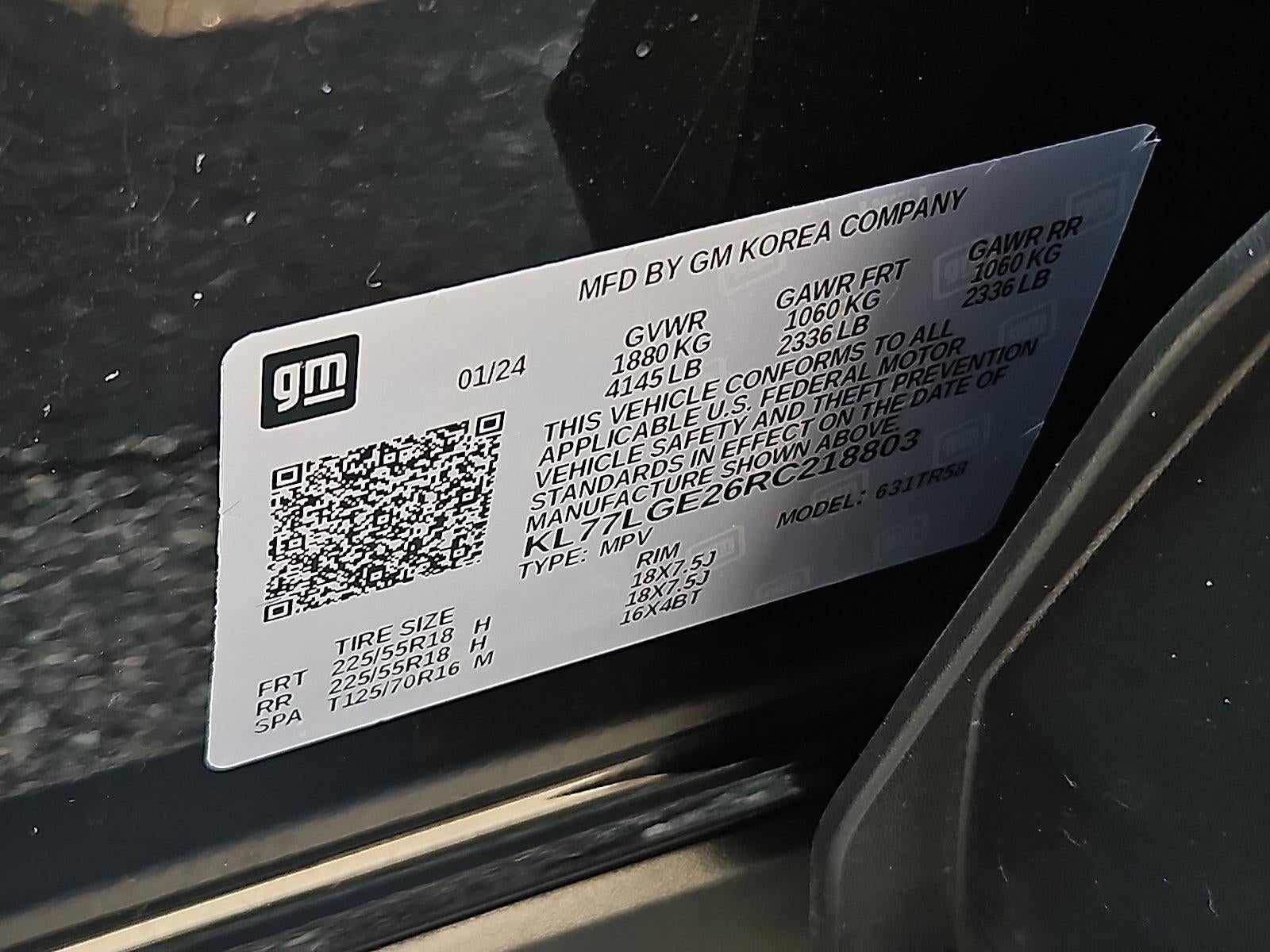2024 Chevrolet Trax FWD 4dr 1RS