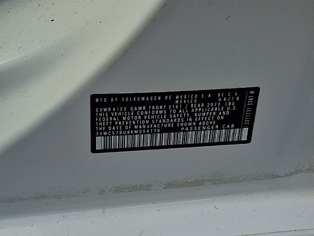 2019 Volkswagen Jetta SE Auto w/SULEV