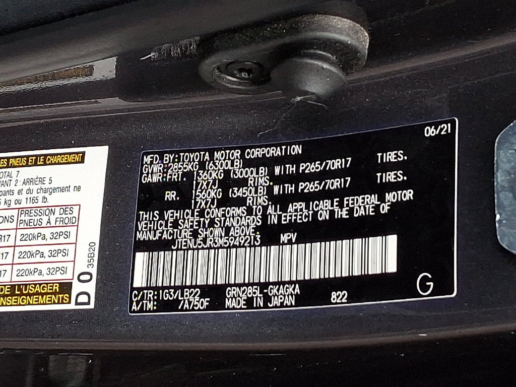 2021 Toyota 4Runner SR5 Premium 4WD (Natl)