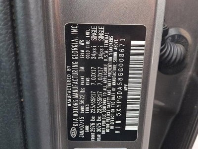 2016 Kia Sorento AWD 4dr 3.3L LX