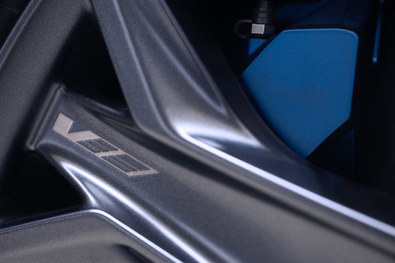 Close-up of the 2026 OPTIQ-V Brembo Performance Front Brakes | Faulkner Cadillac Trevose in TREVOSE PA