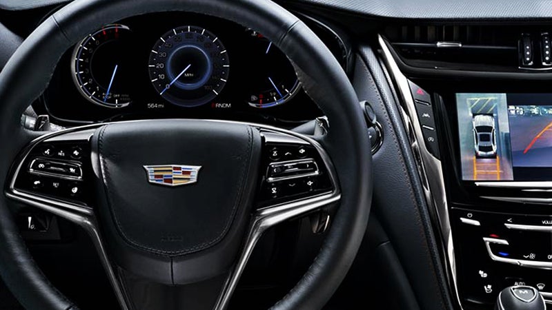 Cadillac CTS dashboard and navigation system