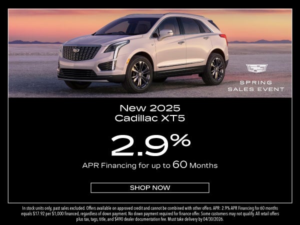 New 2025 Cadillac XT5