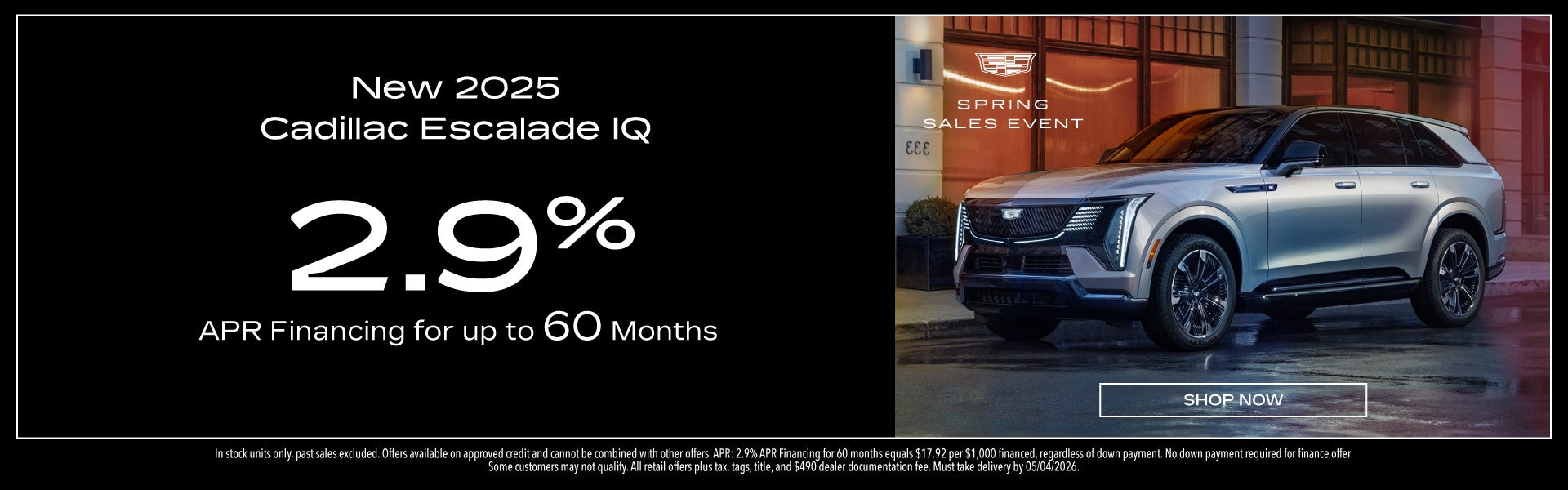 New 2025 Cadillac Escalade IQ