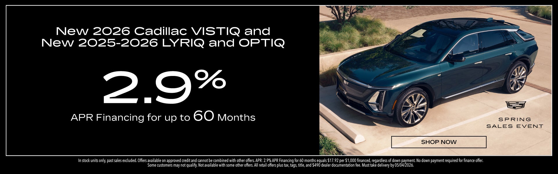 New 2026 Cadillac Vistiq & New 2025/2026 Cadillac Lyriq & O