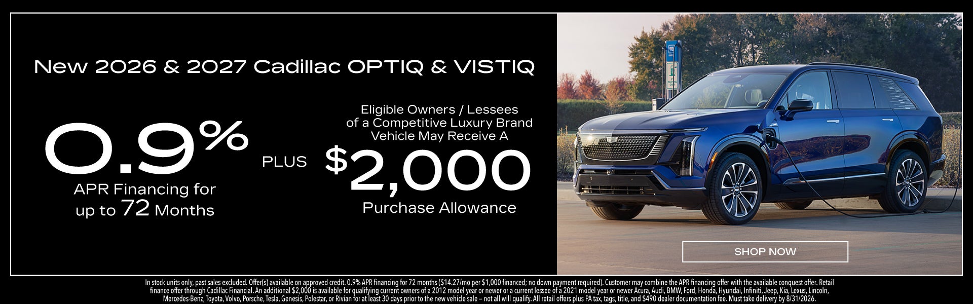 New 2026 & 2027 Cadillac Optiq and Vistiq Models