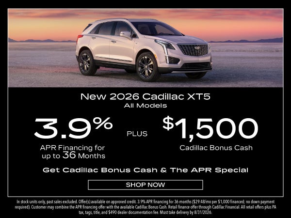 New 2026 Cadillac XT5 All Models