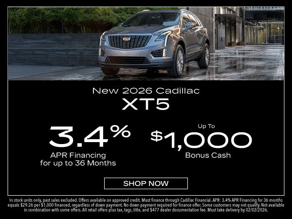 New 2026 Cadillac XT5