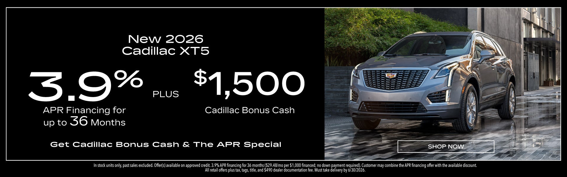 New 2026 Cadillac XT5