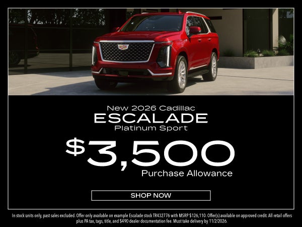 New 2026 Cadillac Escalade
