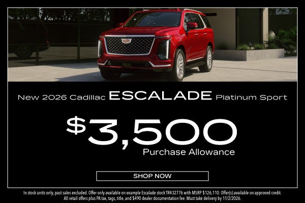 New 2026 Cadillac Escalade