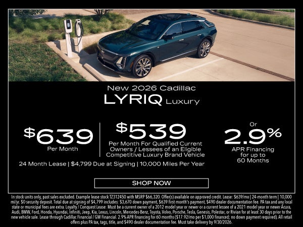 New 2026 Cadillac LYRIQ Luxury