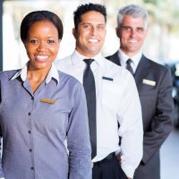 group of car dealership employees